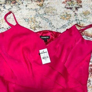 NWT Express pink maxi dress size S!